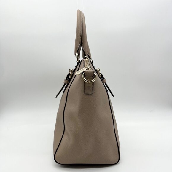 Michael Kors Beige Saffiano Leather Ciara Convertible Satchel - Picture 4 of 10